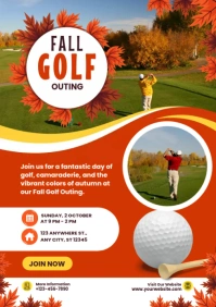fall golf template A4