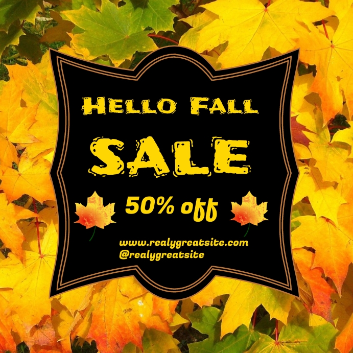 fall instagram post Template | PosterMyWall