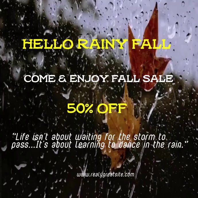 fall instagram post Template | PosterMyWall