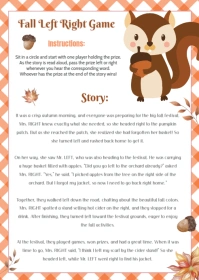 Fall Left Right Game A6 template