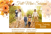 Fall Session Text Fall Mini Session Template | PosterMyWall