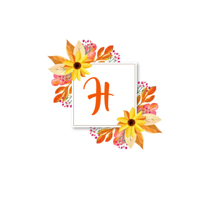 Fall Monogram Logo Template | PosterMyWall