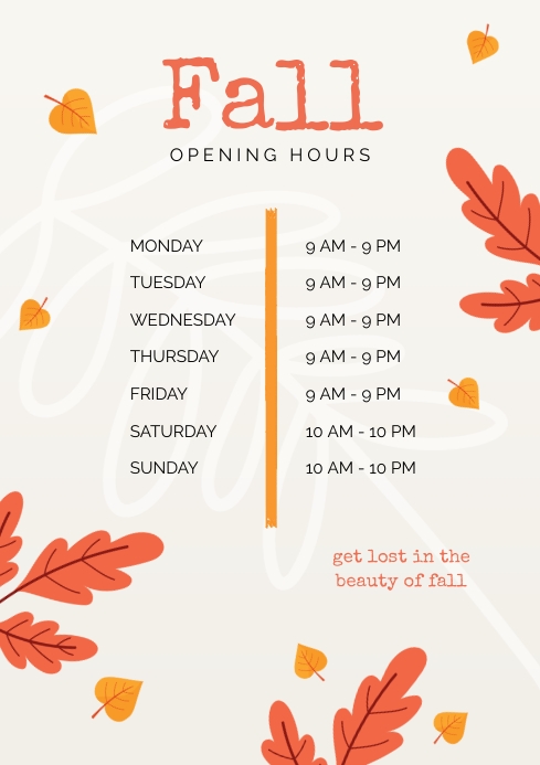 Shopping Budget: Fall Opening Hours Design Banner Shopping Budget: Fall Opening Hours Design Banner
