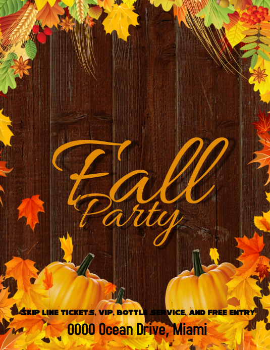 Fall Party Template PosterMyWall