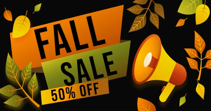 Fall Sales Update Copy of fall sale, fall sale facebook shared image | PosterMyWall