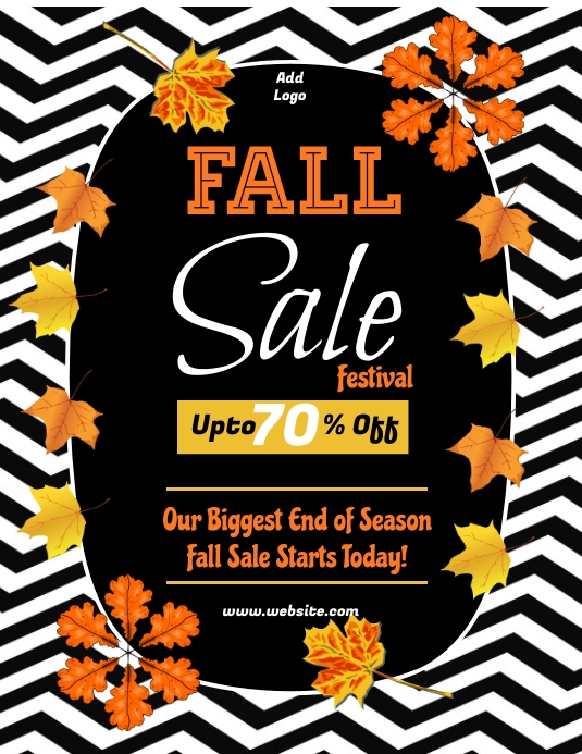 Weekend Sale Fall fall sale, fall sale fest, autumn sale flyer Template | PosterMyWall