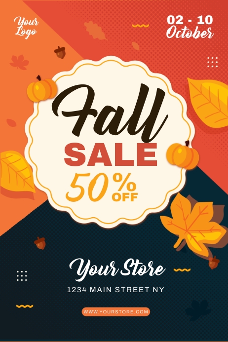 Fall Sale Ads Template | PosterMyWall