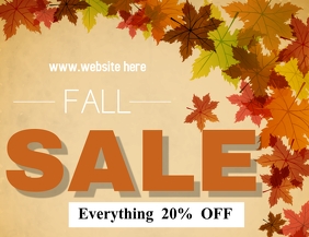 Fall Sale Printable FALL SALE FLYER Template | PosterMyWall