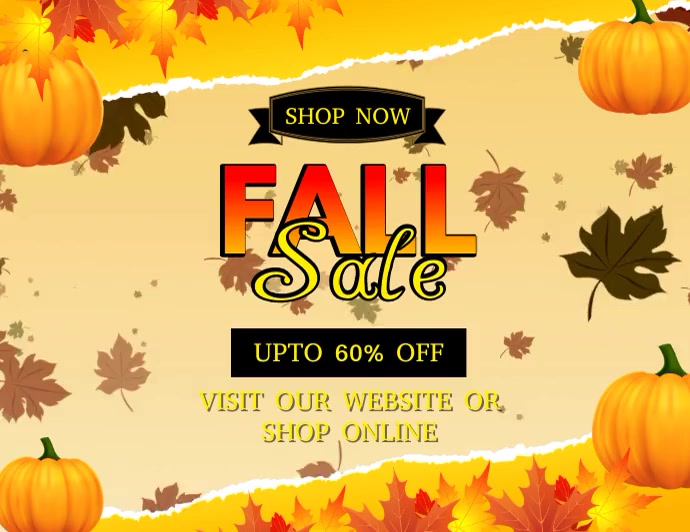 Fall Sale Script fall sale Template | PosterMyWall
