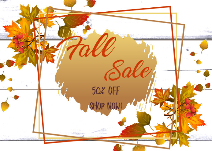 Fall Sale Printable Fall Sale Template | PosterMyWall