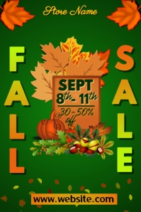 Fall Store Poster Fall Fashions Sale Poster Template | PosterMyWall
