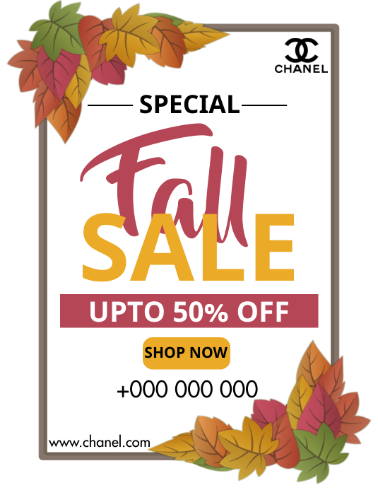 Fall Sale Script Fall sale Template | PosterMyWall