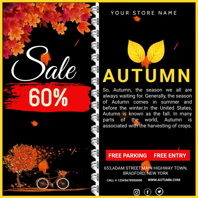 Fall Sale Template | PosterMyWall