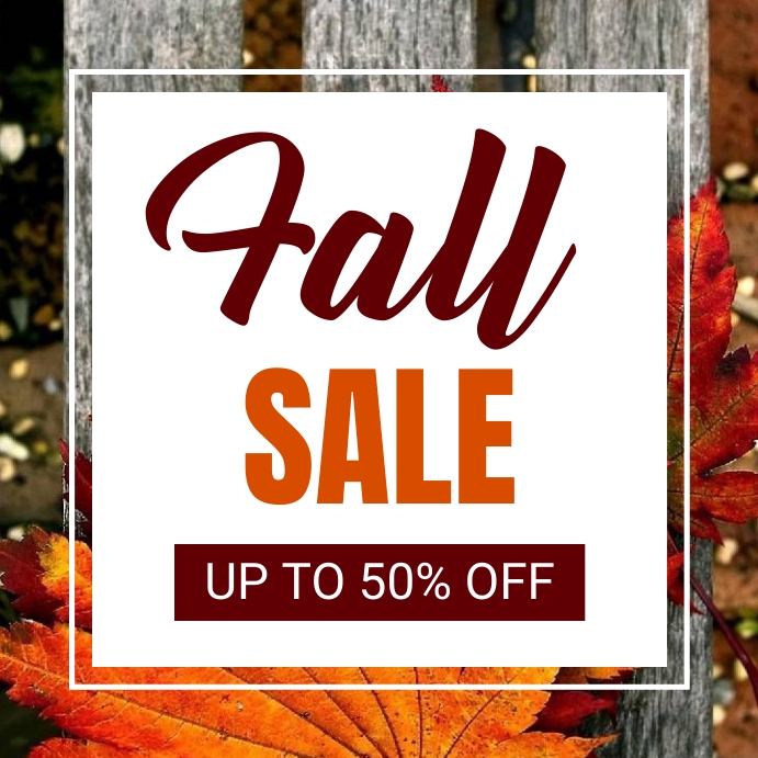 Fall Sale Script FALL SALE Template | PosterMyWall