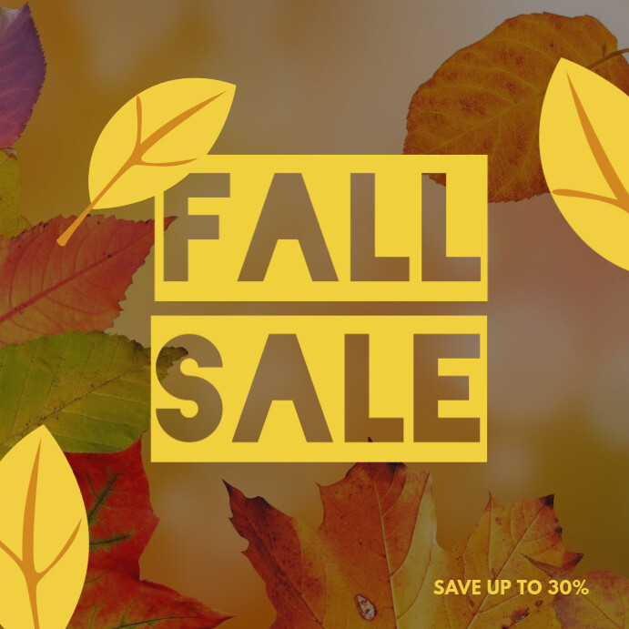 Fall Sale Script Fall Sale Template | PosterMyWall