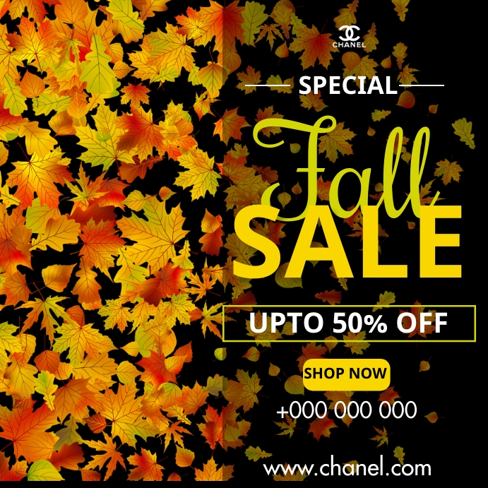 Fall Sale Script Fall sale Template | PosterMyWall