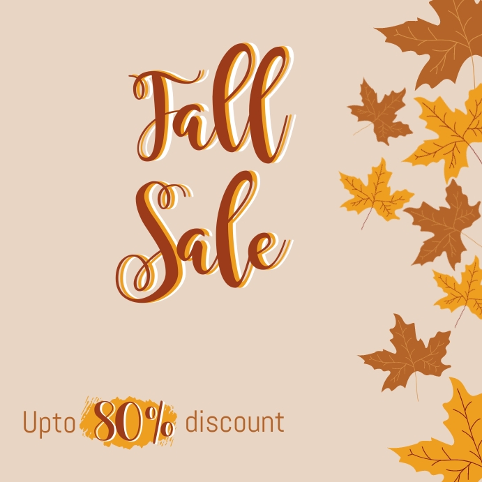 Fall Sale Script Copy of Fall Sale | PosterMyWall