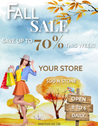 Fall Sale Printable FALL SALE Template | PosterMyWall
