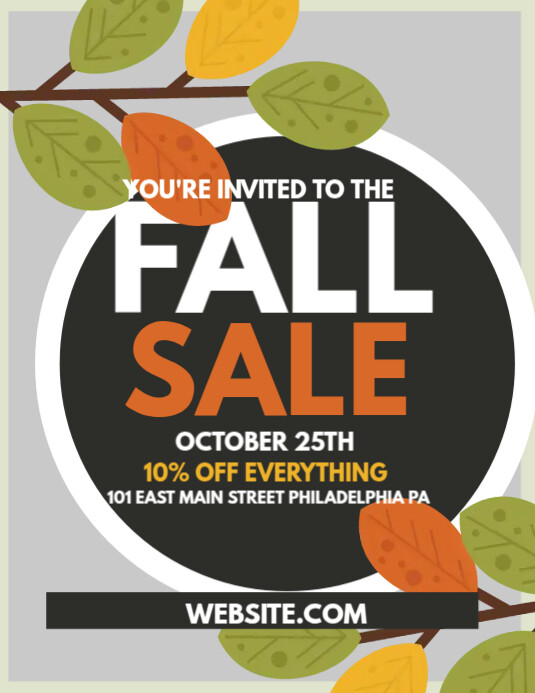 Fall Sale Script Fall Sale Template | PosterMyWall