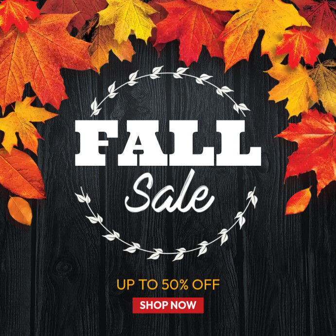 Fall Sale IG Post Template | PosterMyWall