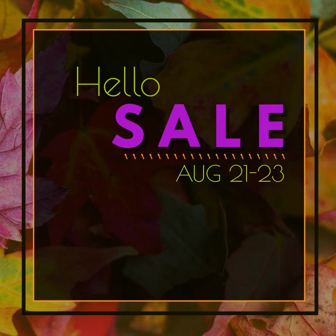 Fall Sale IG Slideshow Template PosterMyWall