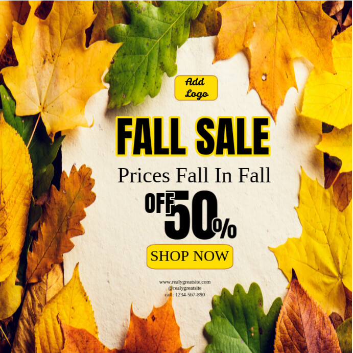 Copy of fall sale instagram post | PosterMyWall