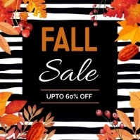Fall sale Instagram video template. Quadrato (1:1)