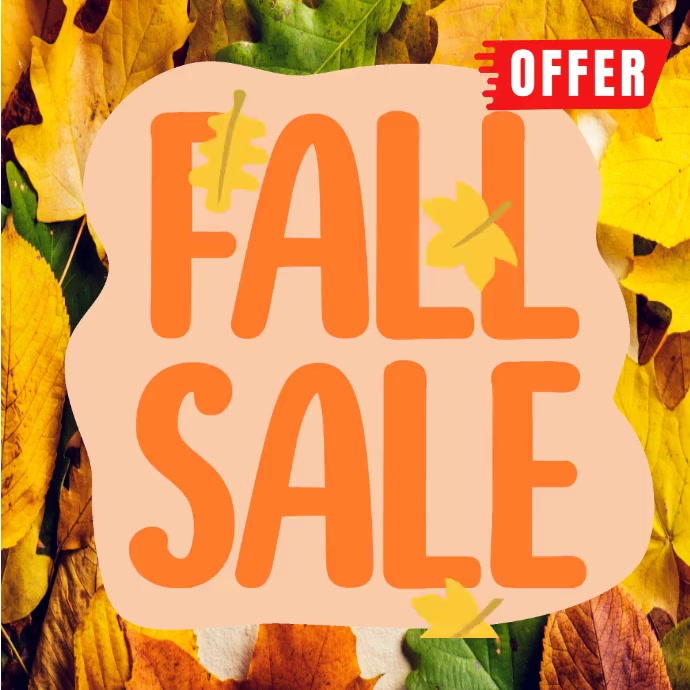Weekend Sale Fall fall sale l autumn sale l season sale ad Template | PosterMyWall