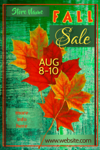 Fall Store Poster Reopening Poster Template | PosterMyWall