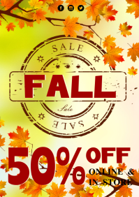 Fall Sale Printable Fall Sale Poster Template | PosterMyWall