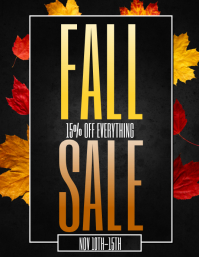 Autumn Fall promotion Sale Flyer template | PosterMyWall