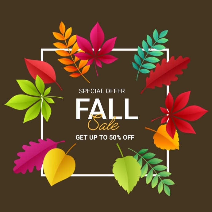 Fall sale template PosterMyWall