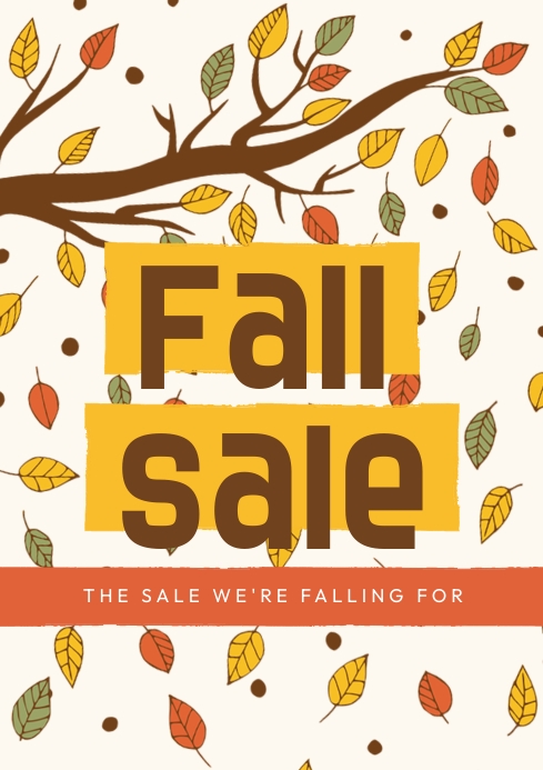 Fall Sale Script Fall Sale Template | PosterMyWall