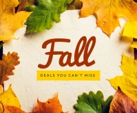 Fall Sale Template Średni prostokąt