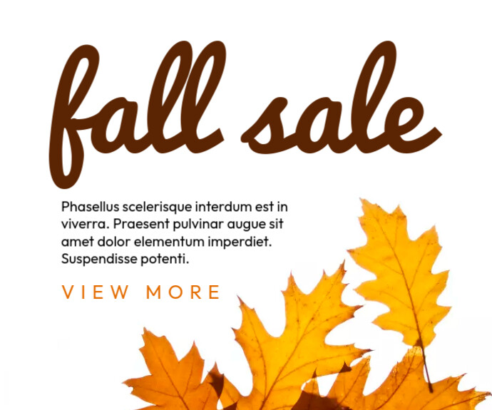 Fall Sale Script Plantilla de Fall Sale Template | PosterMyWall
