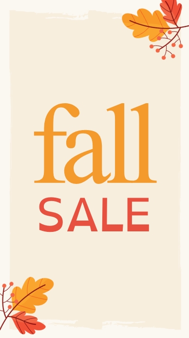 Fall Sale Script Fall Sale Template | PosterMyWall