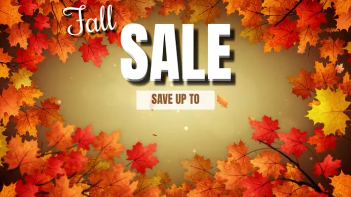 Fall Sale Script FALL SALE VIDEO Template | PosterMyWall