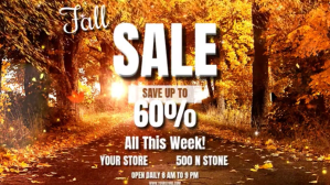 Orange Fall Sale Display digitale Template