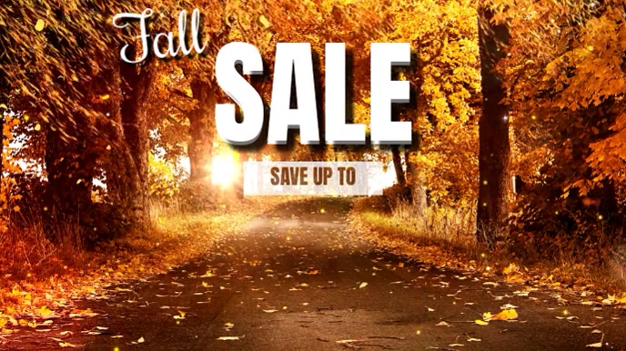 Fall Sale Script FALL SALE VIDEO Template | PosterMyWall