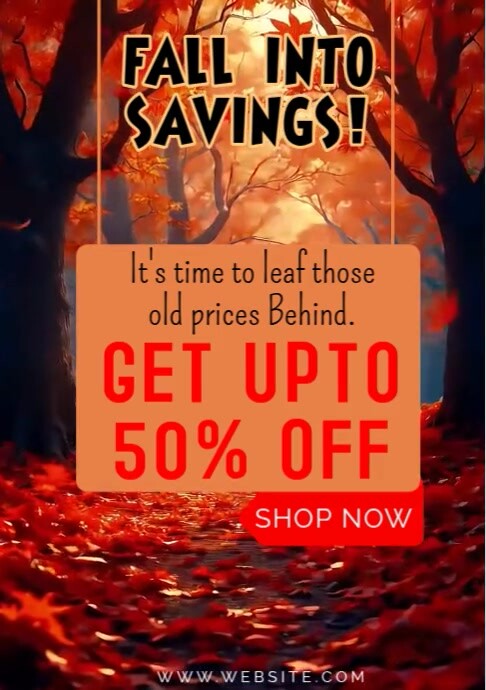 FALL SALES Template | PosterMyWall