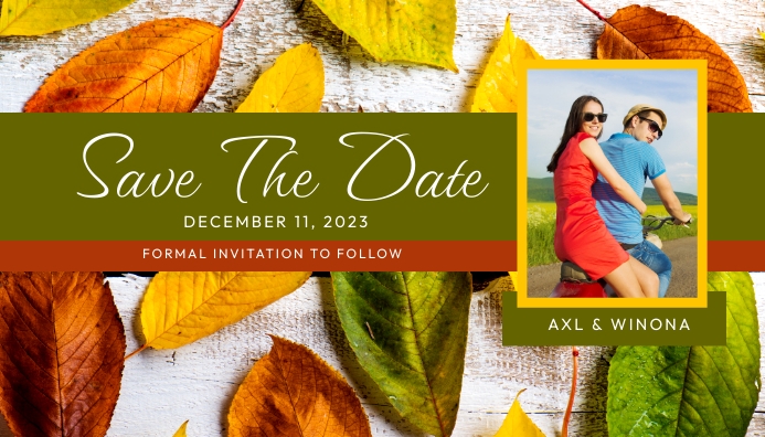 Fall Save The Date Template | PosterMyWall