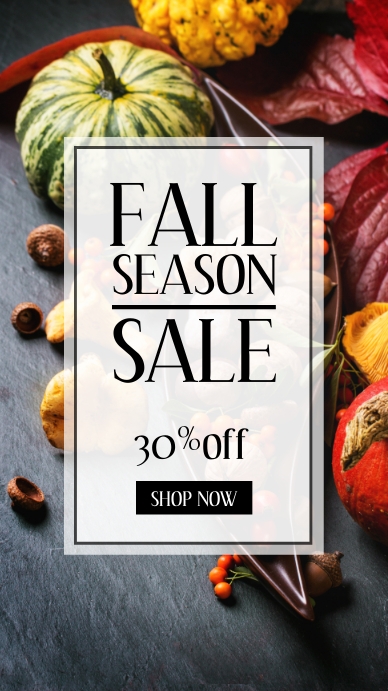 fall season ad Template | PosterMyWall