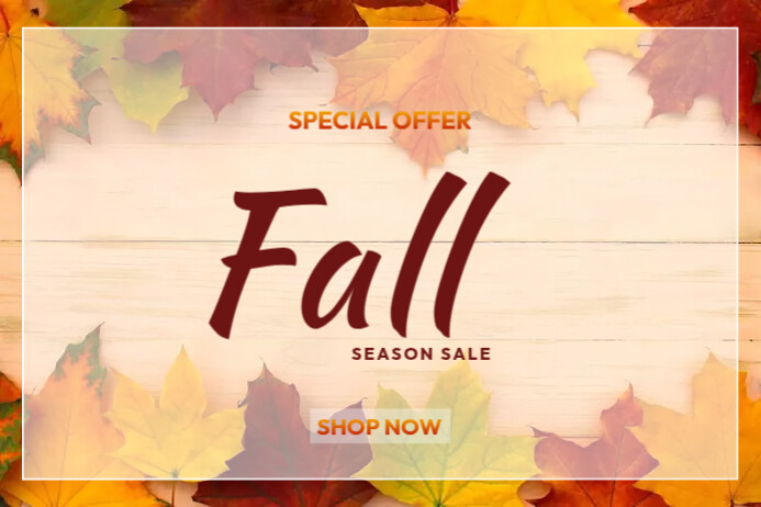 Fall Season Sale Template | PosterMyWall