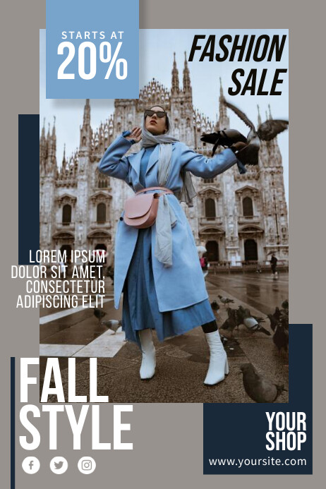 Fall Style Ads Template | PosterMyWall