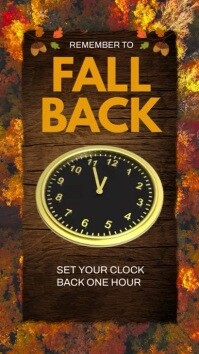 Fall Back Template | PosterMyWall