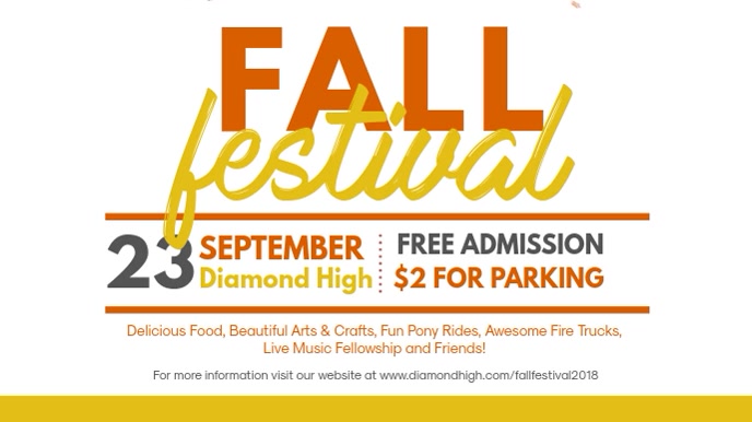 Fall Themed Event Digital Display Video Template | PosterMyWall