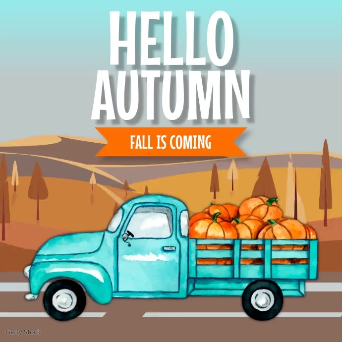 fall video, autumn video Template | PosterMyWall