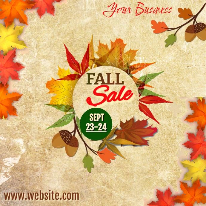 Fall Text Ad Copy of Fall Video Ad | PosterMyWall