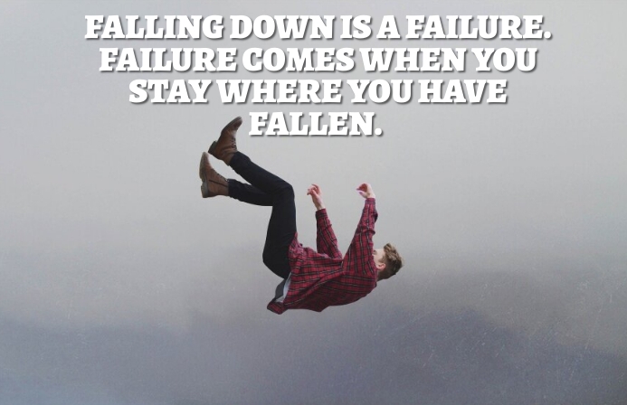 FALLING AND FAILURE QUOTE TEMPLATE | PosterMyWall