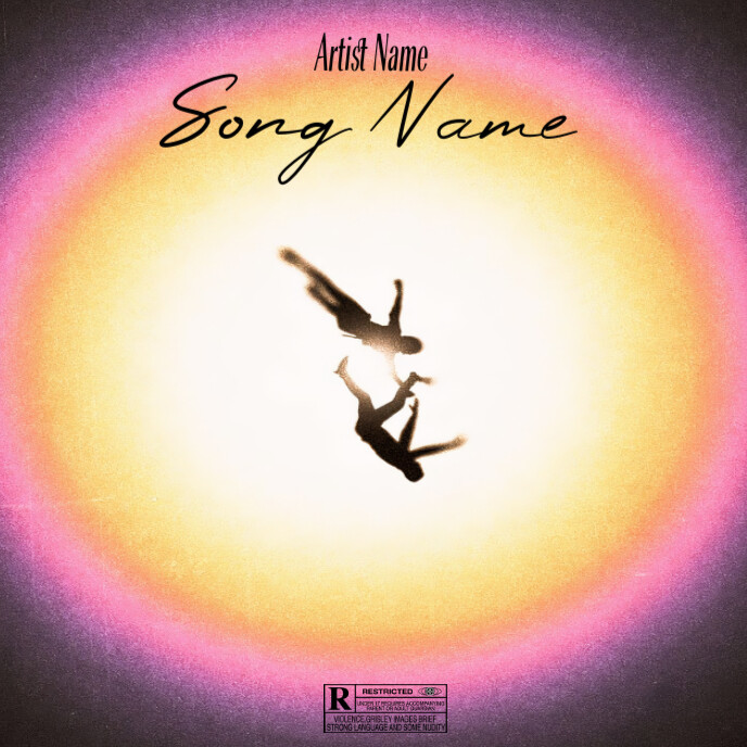 Falling in abyss Album Cover template